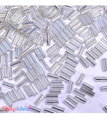 Beads 5mm - Glass Nalki - Silver